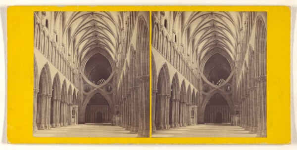 George Washington Wilson, Wells Cathedral - the Nave, looking East.