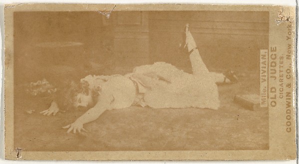Goodwin & Company, Mlle. Vivian, Paris, from the Actors and Actresses series (N171) for Old Judge Cigarettes