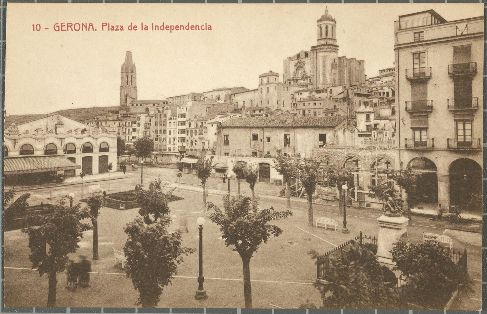 Desconegut, 10 -Gerona. Plaza de la Independencia