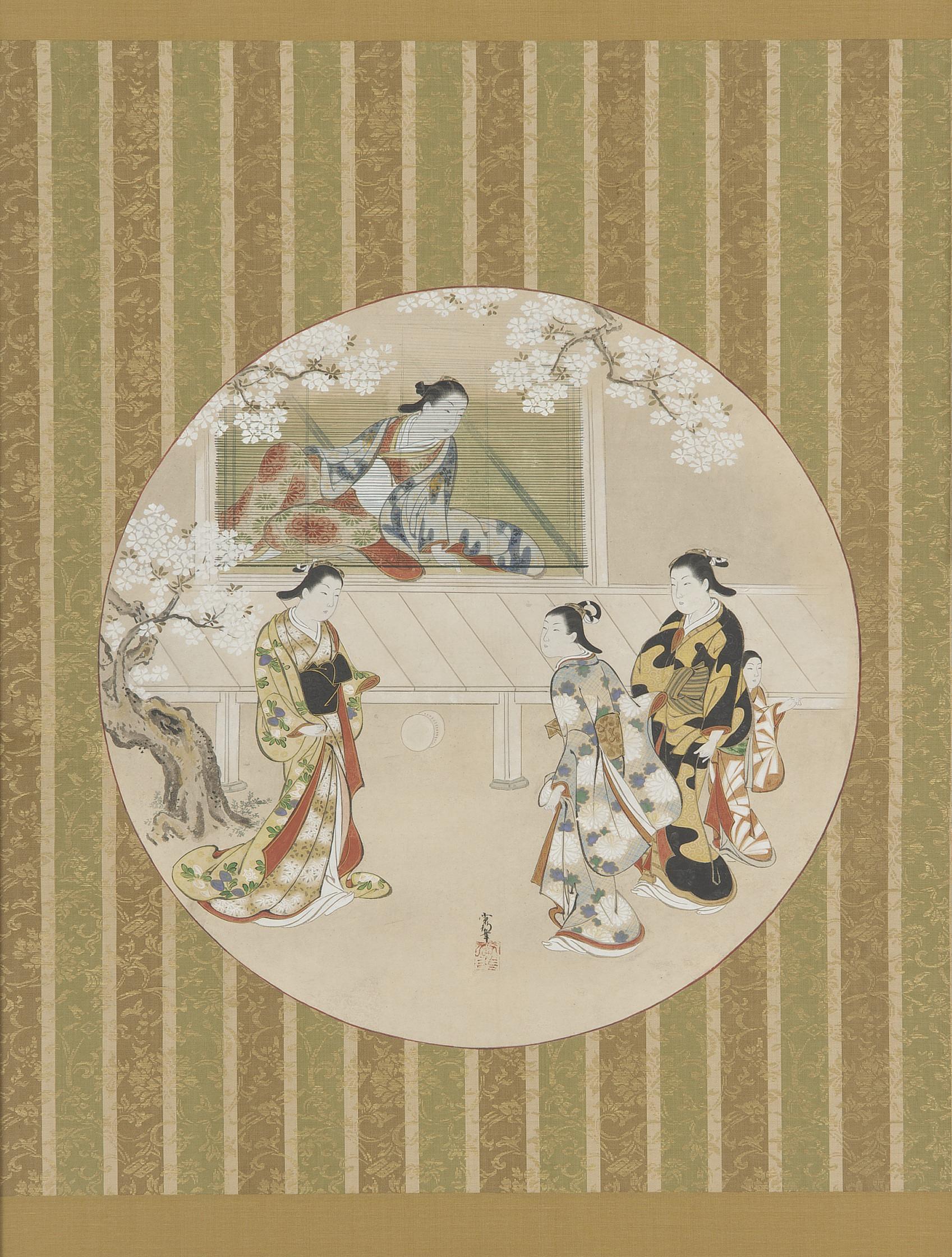 Kawamata Tsuneyuki, Parody of a scene from The Tale of Genji