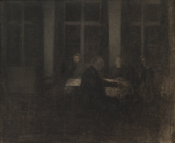 Vilhelm Hammershøi, Aften i stuen