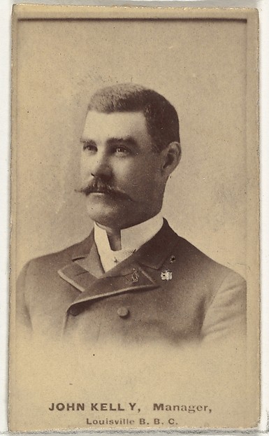 Goodwin & Company, John O. "Kick" Kelly, Manager, Louisville Colonels, from the Old Judge series (N172) for Old Judge Cigarettes