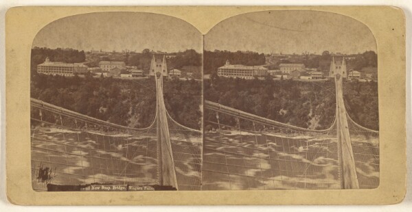 Charles Bierstadt, New Susp. Bridge, Niagara Falls.