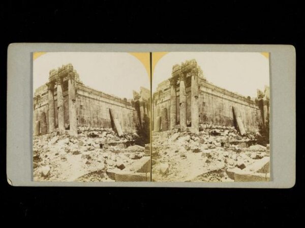 Unknown, Stereoscopic photograph depicting views of excavation sites