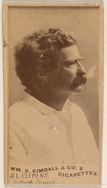 William S. Kimball & Company, Samuel L. Clemens (Mark Twain), from the Actresses series (N203) issued by Wm. S. Kimball & Co.