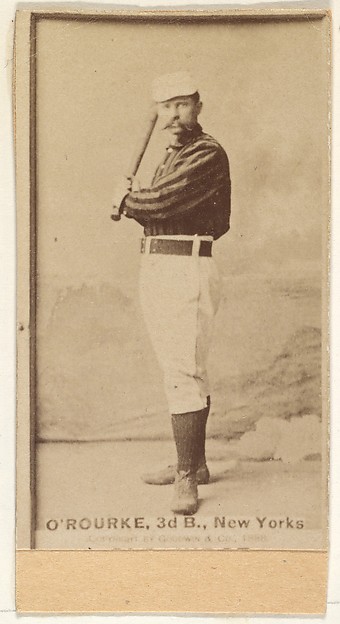 Goodwin & Company, James Henry O'Rourke, 3rd Base, New York, from the Old Judge series (N172) for Old Judge Cigarettes