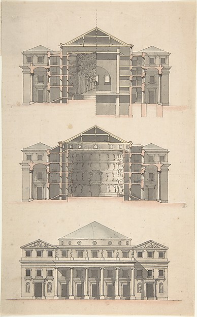 Anonymous, French, 18th century, Design for a Theatre