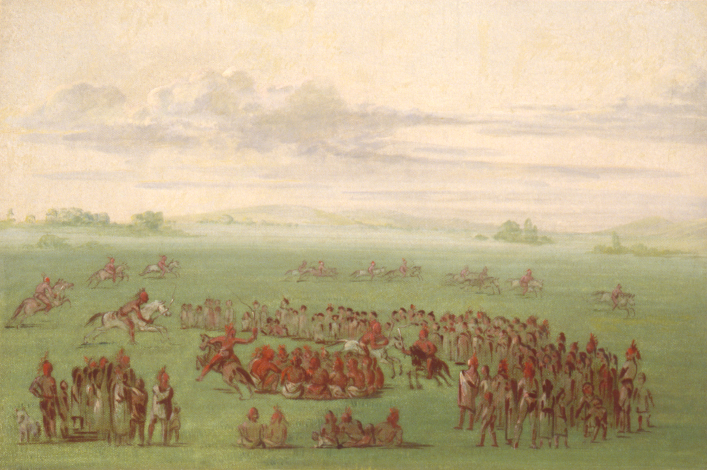 George Catlin, "Smoking Horses," a Curious Custom of the Sauk and Fox