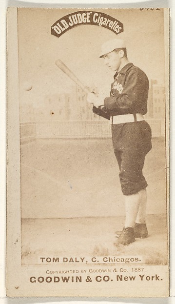 Goodwin & Company, Tom Daly, Catcher, Chicago, from the Old Judge series (N172) for Old Judge Cigarettes
