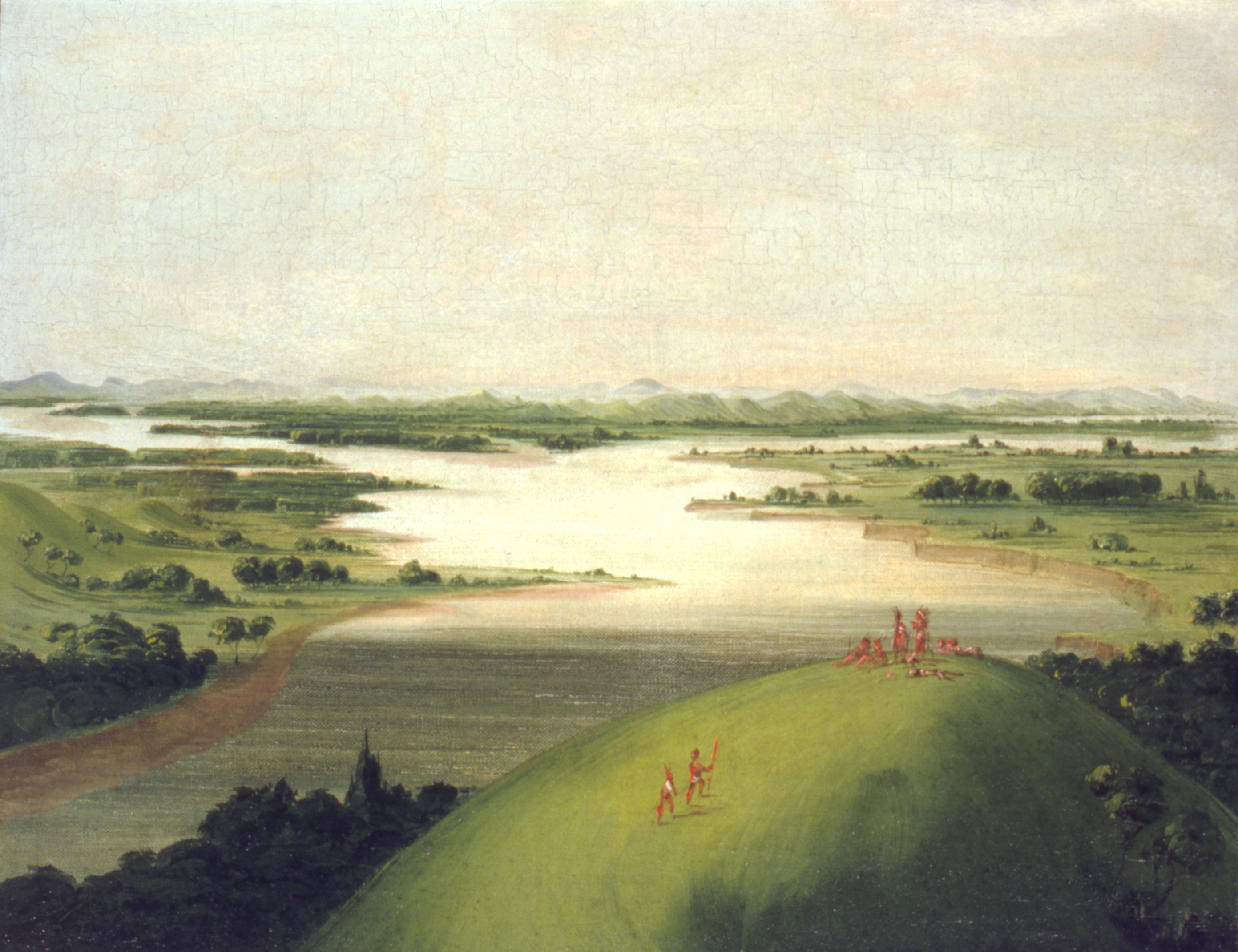 George Catlin, Mouth of the Platte River, 900 Miles above St. Louis