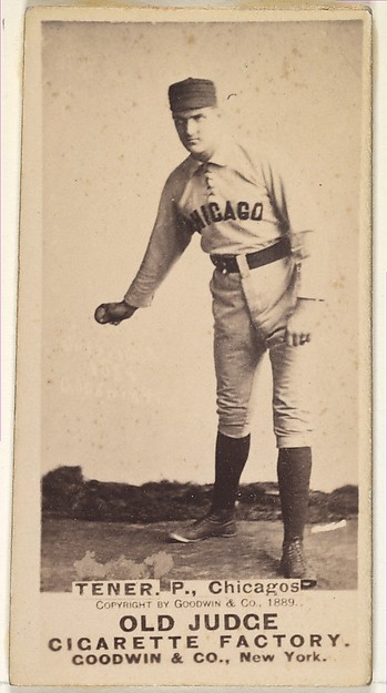 Goodwin & Company, Tener, Pitcher, Chicago, from the Old Judge series (N172) for Old Judge Cigarettes