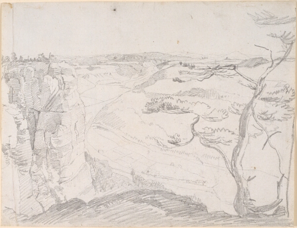 Caspar David Friedrich, Udsigt over Elben fra Lilienstein mod Schandau