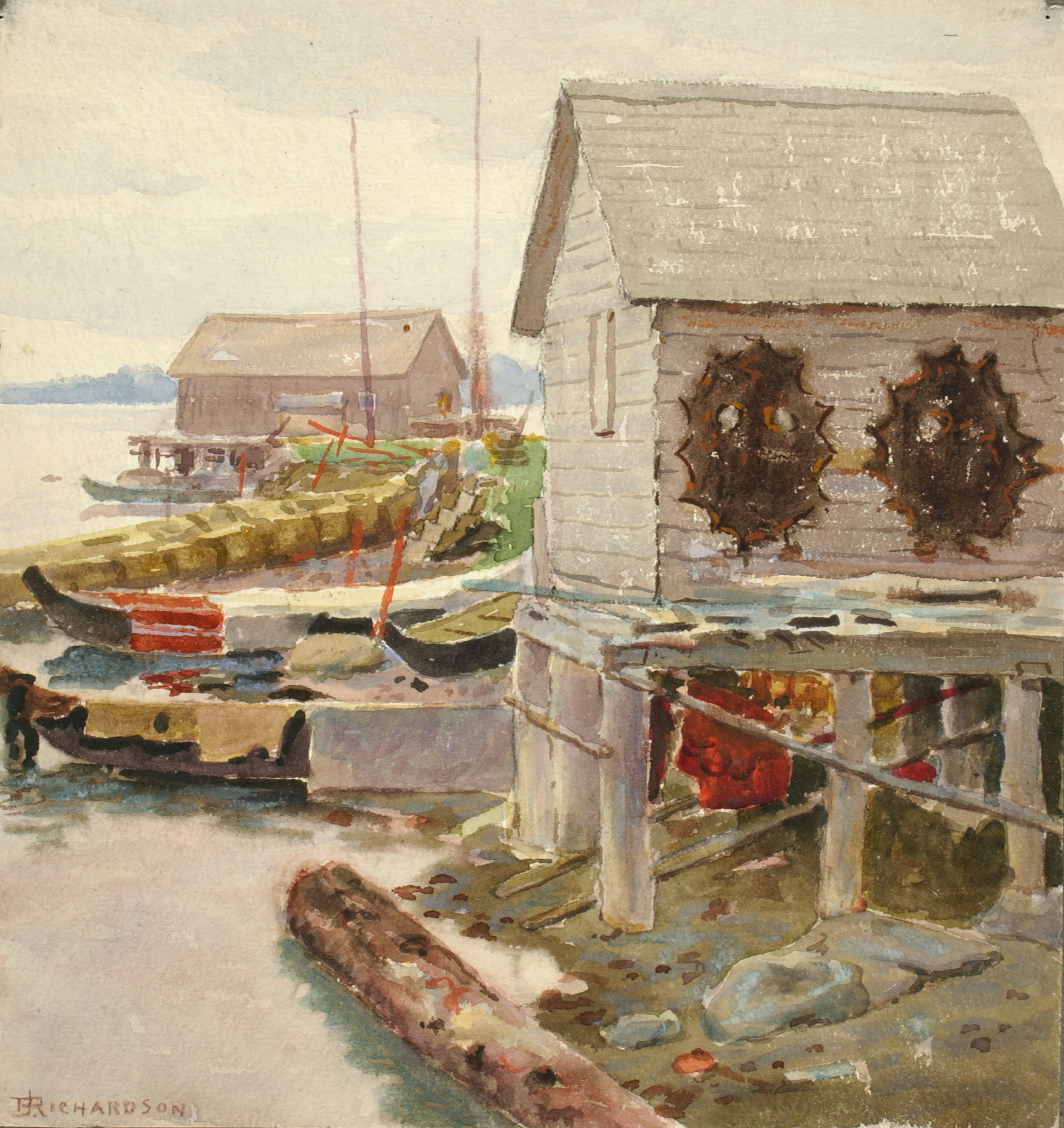 Theodore J. Richardson, Drying Skins, Sitka