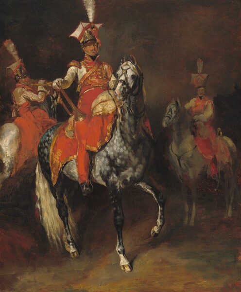 Théodore Gericault, Mounted Trumpeters of Napoleon's Imperial Guard
