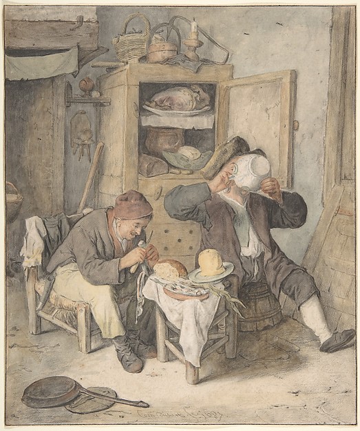 Cornelis Dusart, Kitchen Scene