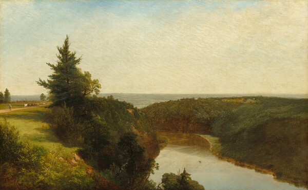 John Frederick Kensett, View on the Genesee near Mount Morris