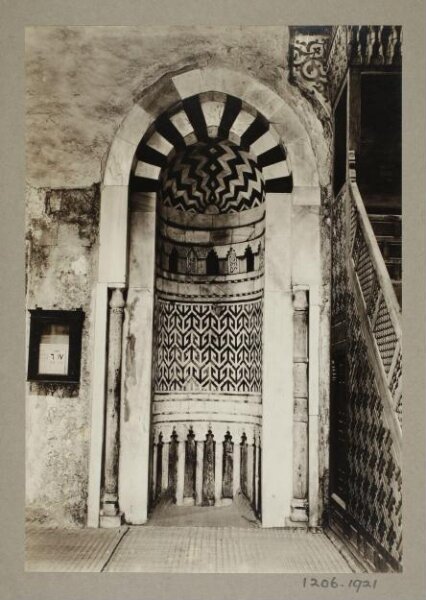 K.A.C. Creswell, Mihrab of the mosque of Mamluk Amir Mahmud al-Kurdi, Cairo