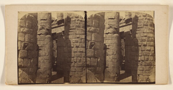 Francis Frith, [Columns of the Temple of Karnac, Thebes]