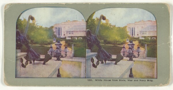 Unknown, White House from State, War and Navy Building.