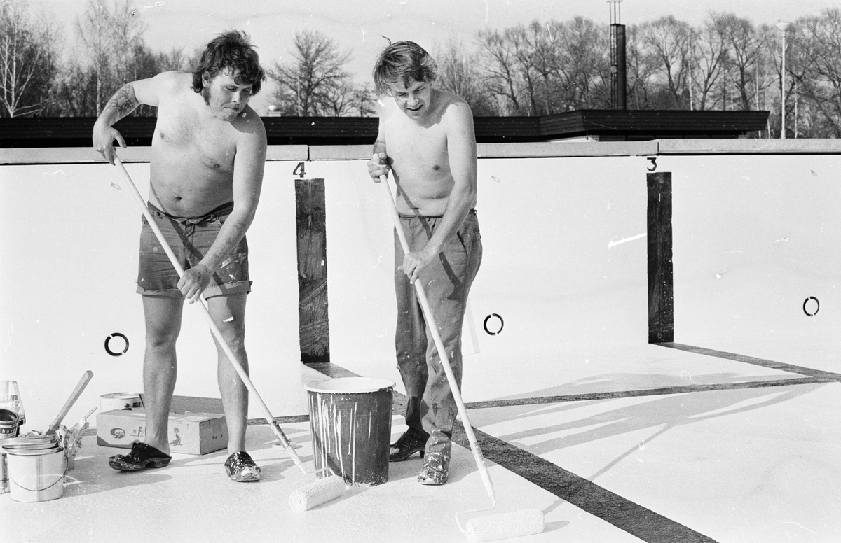 Tierp Arbetarbladet, "Premiär i Söderforsbadet i pingst", Söderfors, Uppland, maj 1972