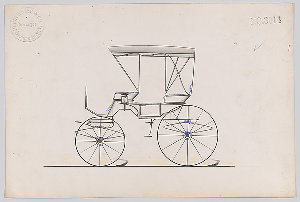 Brewster & Co., Design for Park Phaeton, no. 3014
