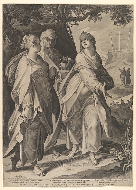 Aegidius Sadeler II, The Three Women Returning from the Tomb