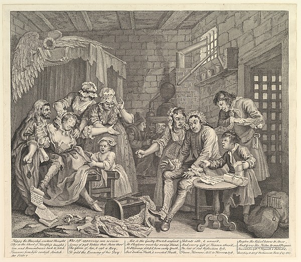 William Hogarth, A Rake's Progress, Plate 7