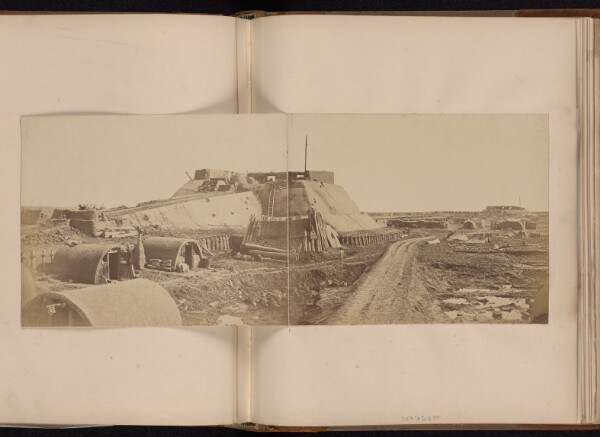 Felice Beato, [Interior of the Angle of Taku North Fort]