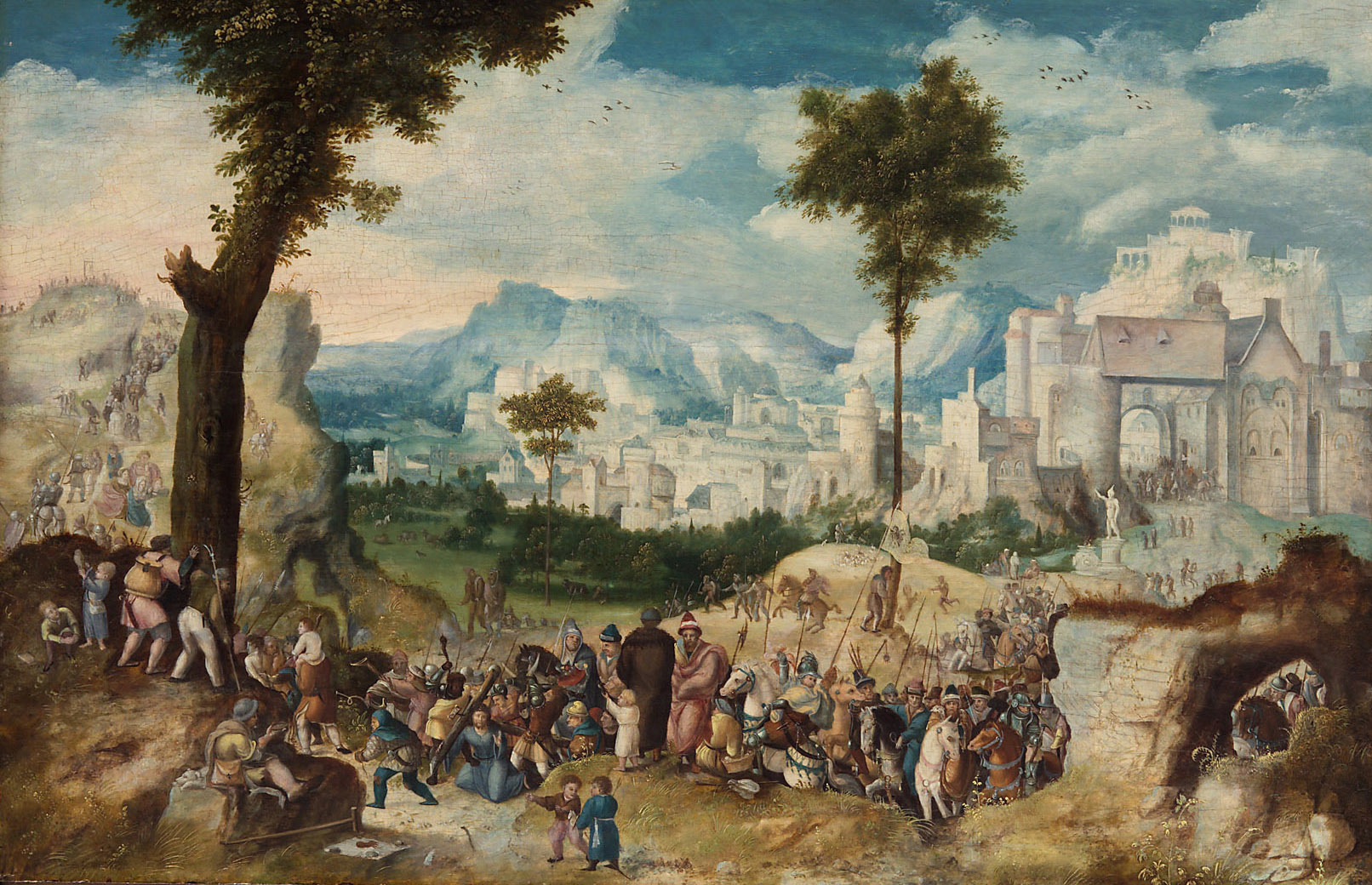 Herri met de Bles, Kreuztragung Christi