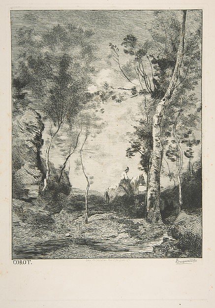 Félix Bracquemond, Le cheval blanc