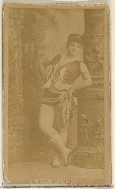 Allen & Ginter, Ruth Ward, from the Actors and Actresses series (N45, Type 8) for Virginia Brights Cigarettes