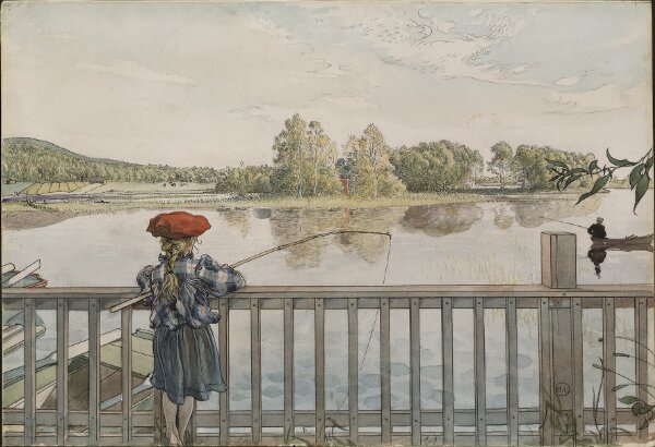 Carl Larsson, Lisbeth metar. Ur Ett hem (26 akvareller)