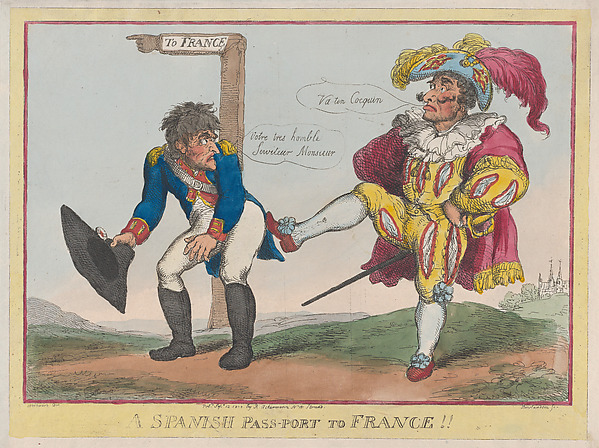 Thomas Rowlandson, A Spanish Pass-Port to France!!