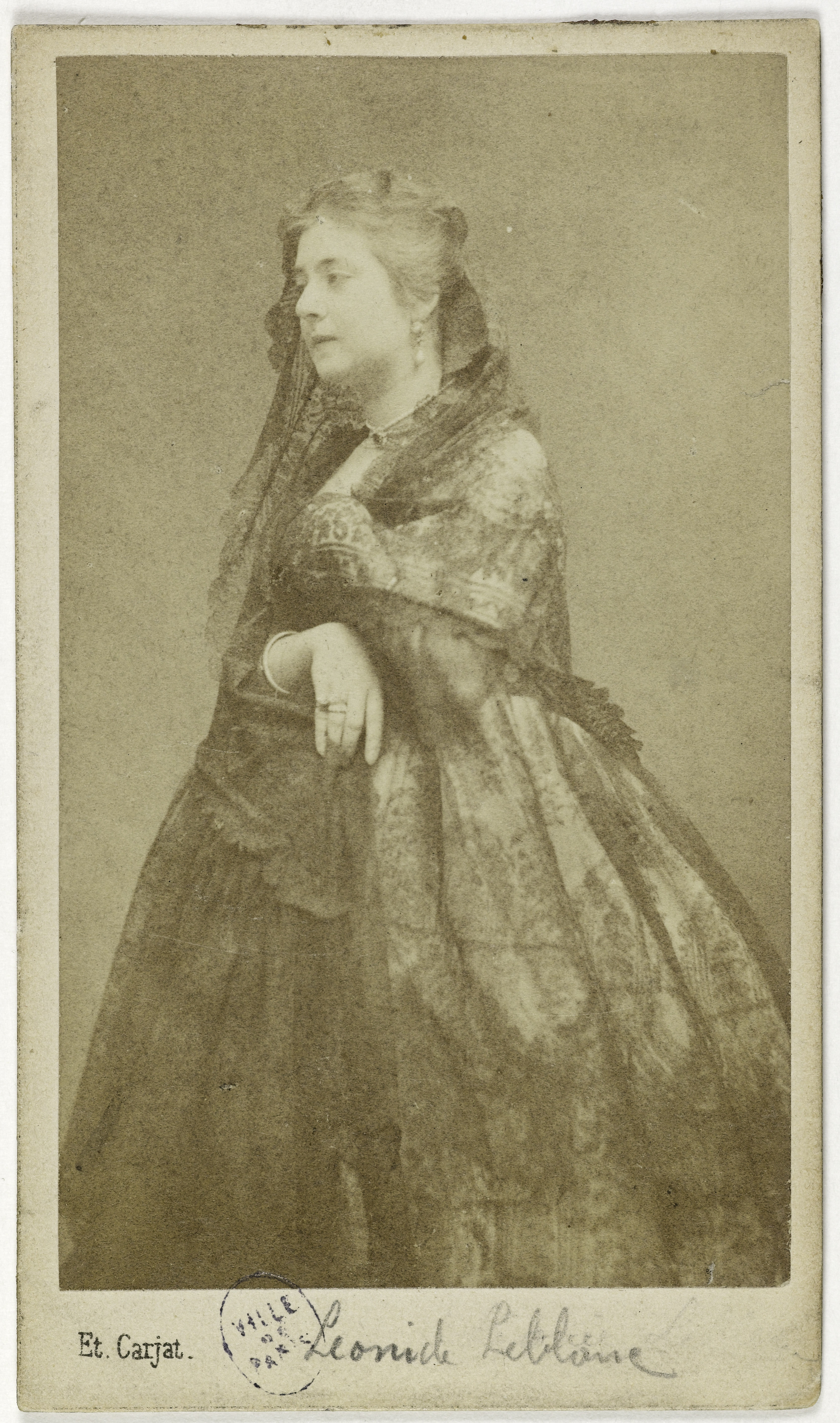 Carjat & Cie, Portrait de Leblanc Léonide, (1842-1894), (actrice)