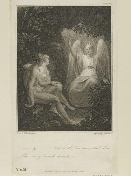 William Hamilton, Adam and Eve with the Archangel Raphael