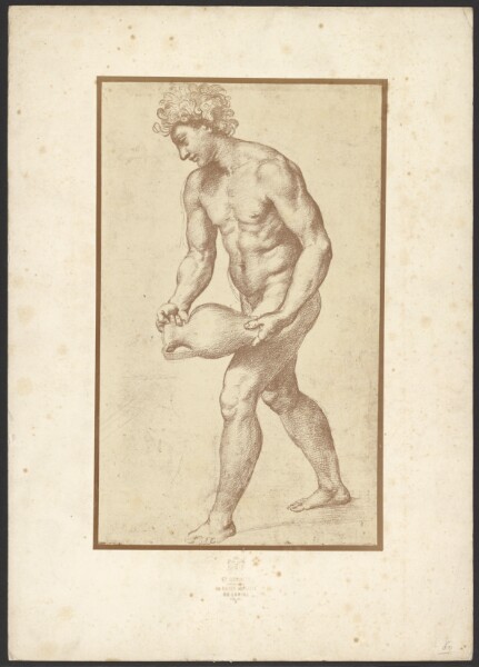 Charles Marville, [Man with a Vase by Raphaël]