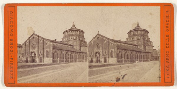 Giacomo Brogi, Milano. Santa Maria delle Grazie.