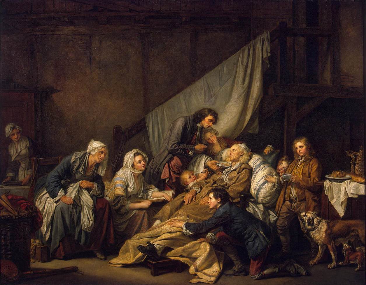 Jean-Baptiste Greuze, Filial Piety (The Paralytic)