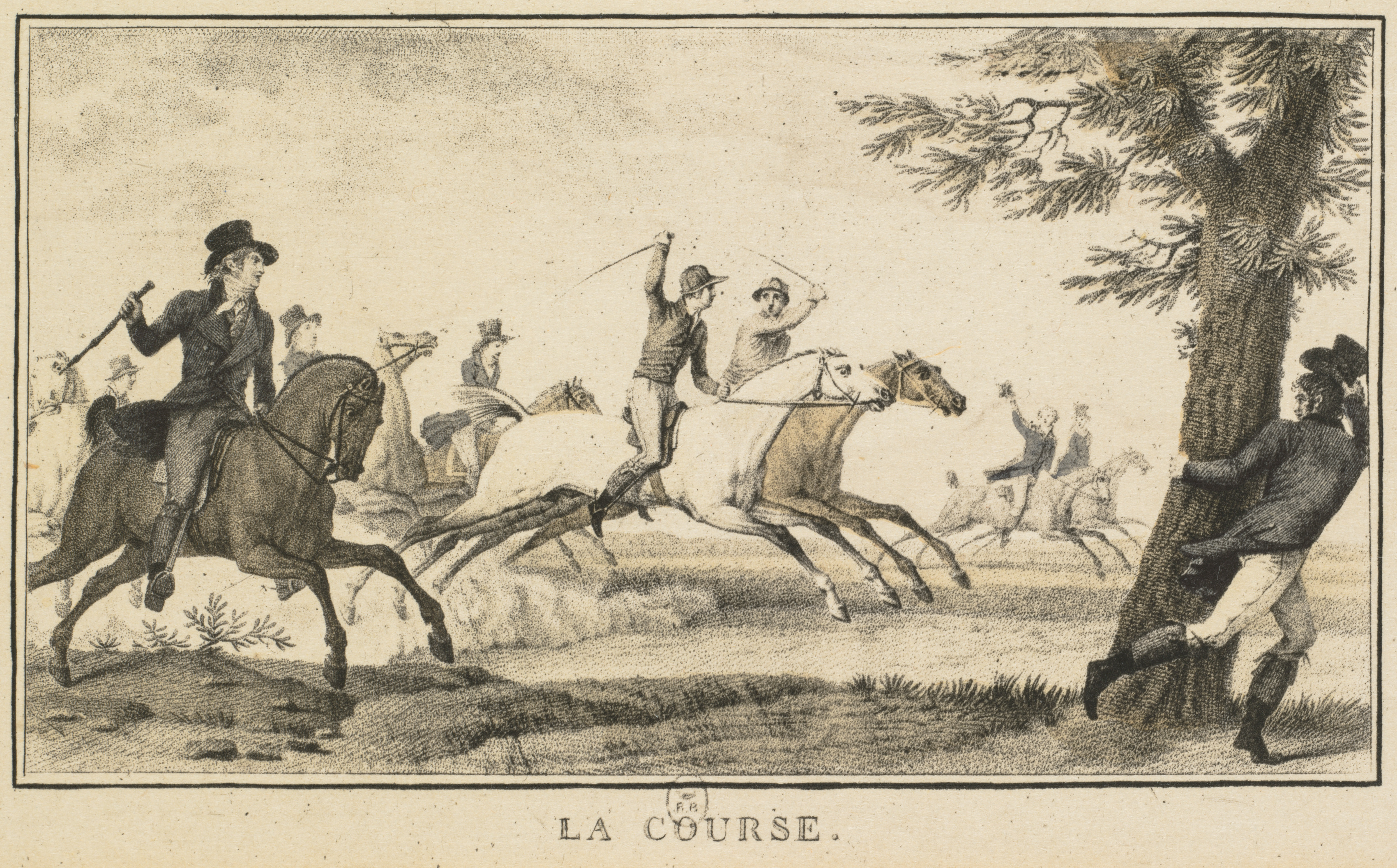 Carle Vernet, Racing Scenes: The Race (Scènes Hippiques: La course)
