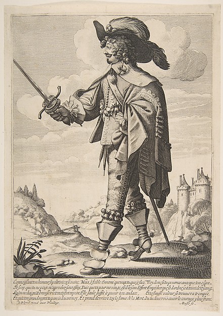 Abraham Bosse, A Frenchman, Sword in Hand