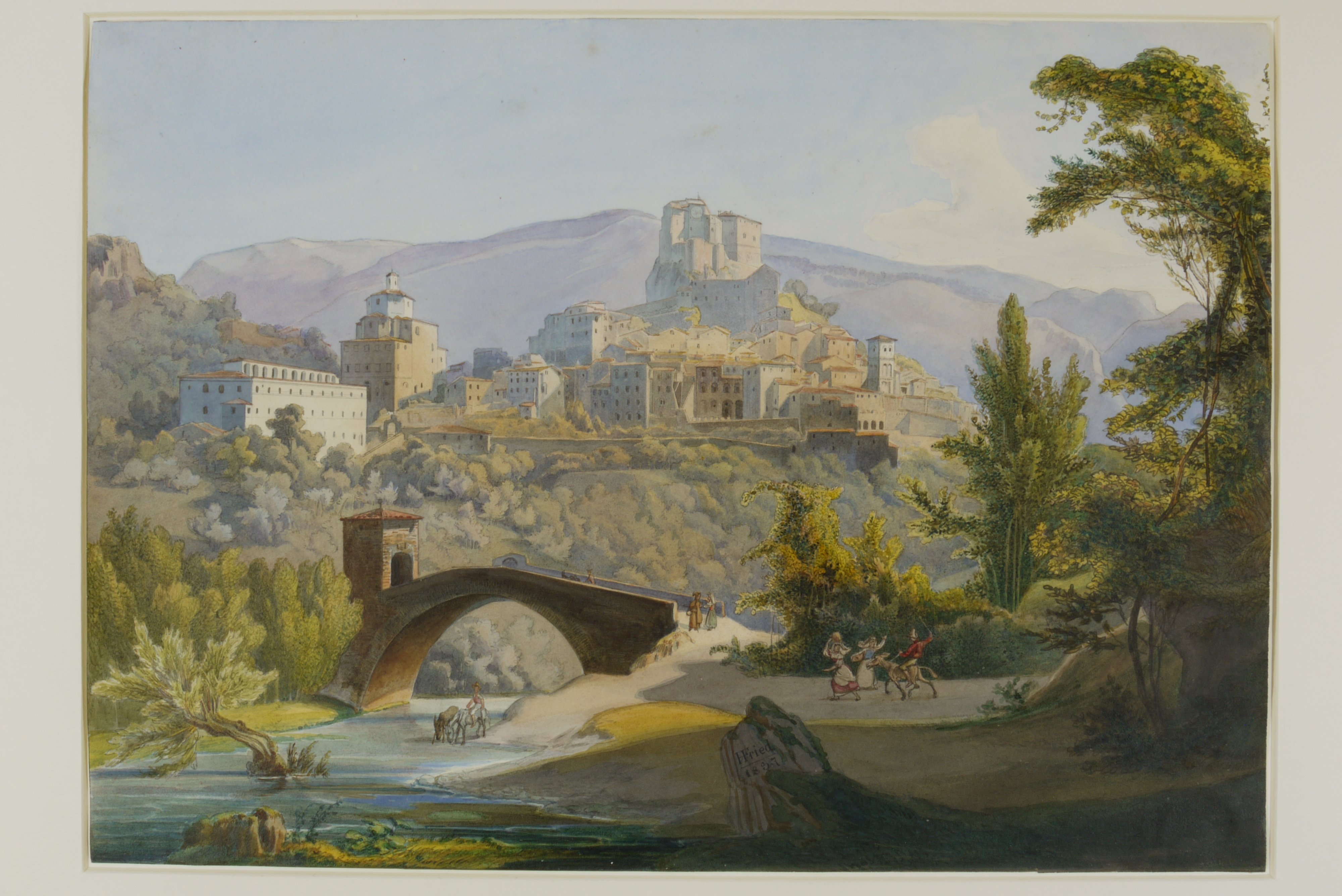 Heinrich Jakob Fried, Ansicht von Subiaco
