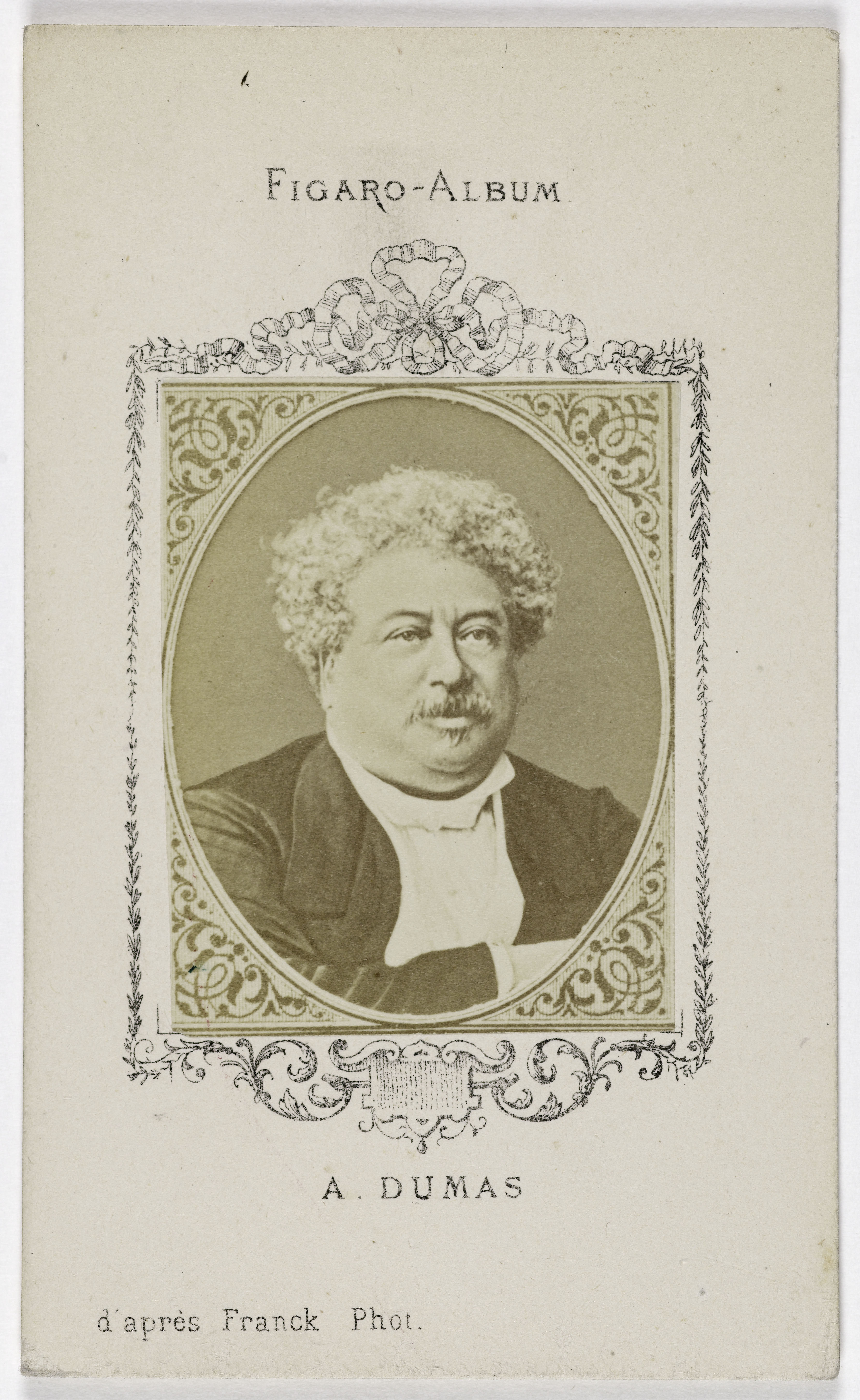 Franck, Portrait d'Alexandre Dumas Père (1803-1870), (romancier)