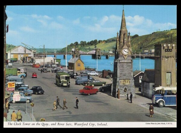 Hinde, John Wilfrid, The Clock Tower on the Quay, and River Suir, Waterford City, Ireland
