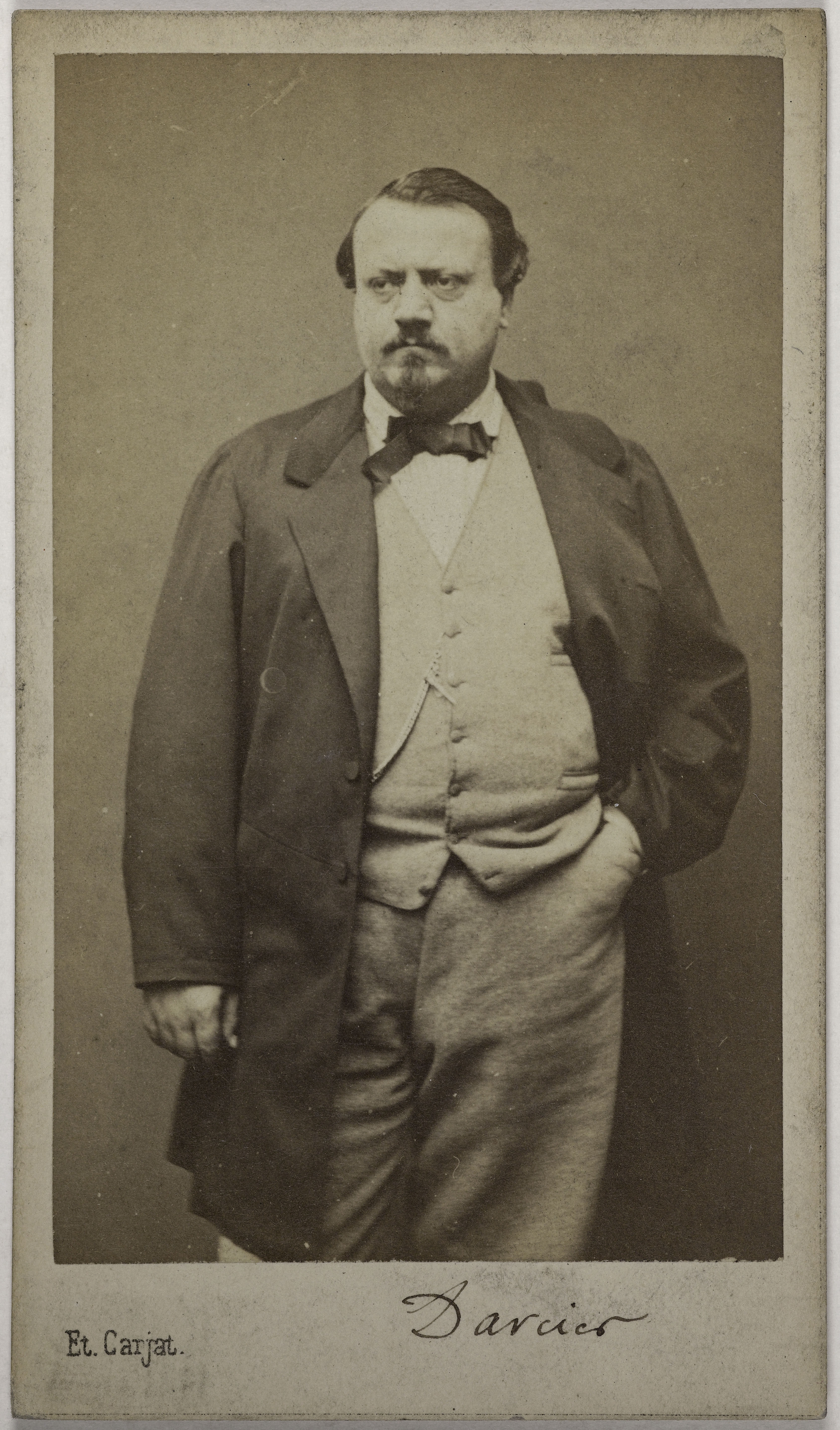 Carjat & Cie, Portrait de Joseph Darcier (J. Lemaire, dit) (1819-1883), (compositeur, chansonnier et comédien)