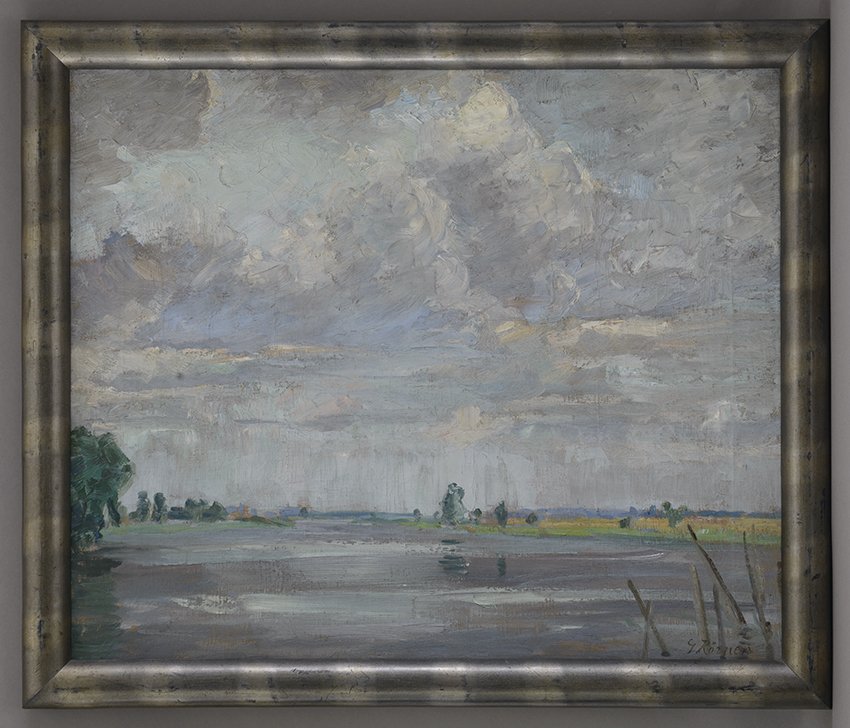 Gertrud Körner, Havellandschaft mit hohem Himmel, um 1900/1910