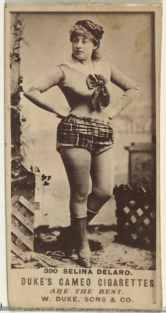 W. Duke, Sons & Co., Card Number 390, Selina Delaro, from the Actors and Actresses series (N145-5) issued by Duke Sons & Co. to promote Cameo Cigarettes