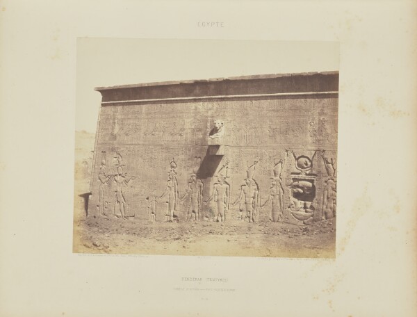 Félix Teynard, Dendérah (Tentyris). Temple d'Athôr - Face Postérieure