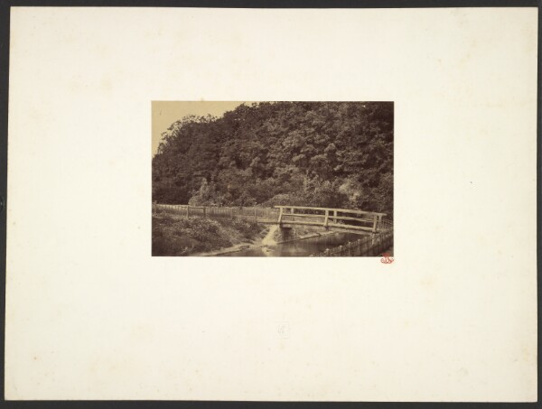 Unknown, [Landscape with footbridge]