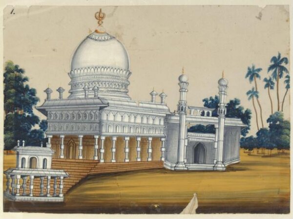 Unknown, One of seven paintings of unidentified Muslim buildings in South India.