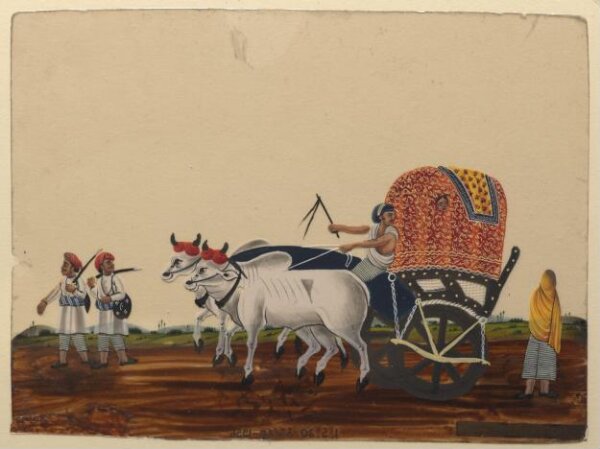 Unknown, One of forty paintings illustrating modes of transport, occupations, entertainers, ascetics and Muharram subjects.